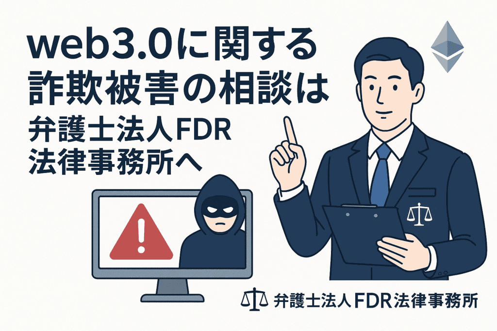 web3.0に関する詐欺被害の相談は弁護士法人FDR法律事務所へ