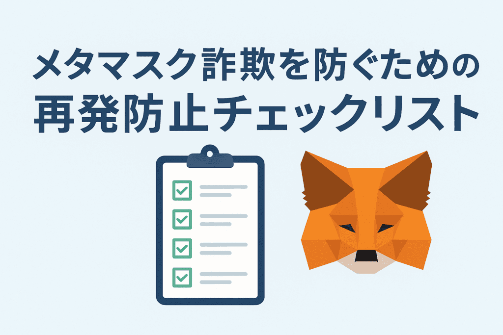 メタマスク詐欺を防ぐための再発防止チェックリスト