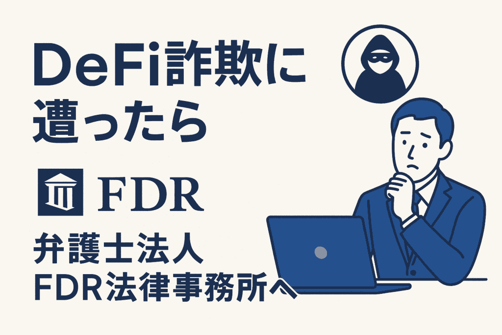 DeFi詐欺に遭ったら弁護士法人FDR法律事務所へ
