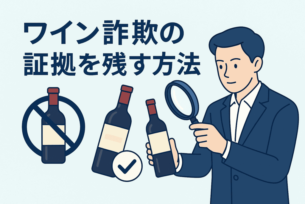 ワイン詐欺の証拠を残す方法