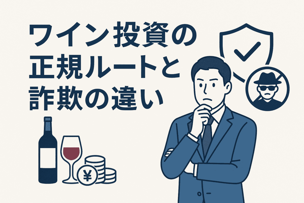 ワイン投資の正規ルートと詐欺の違い