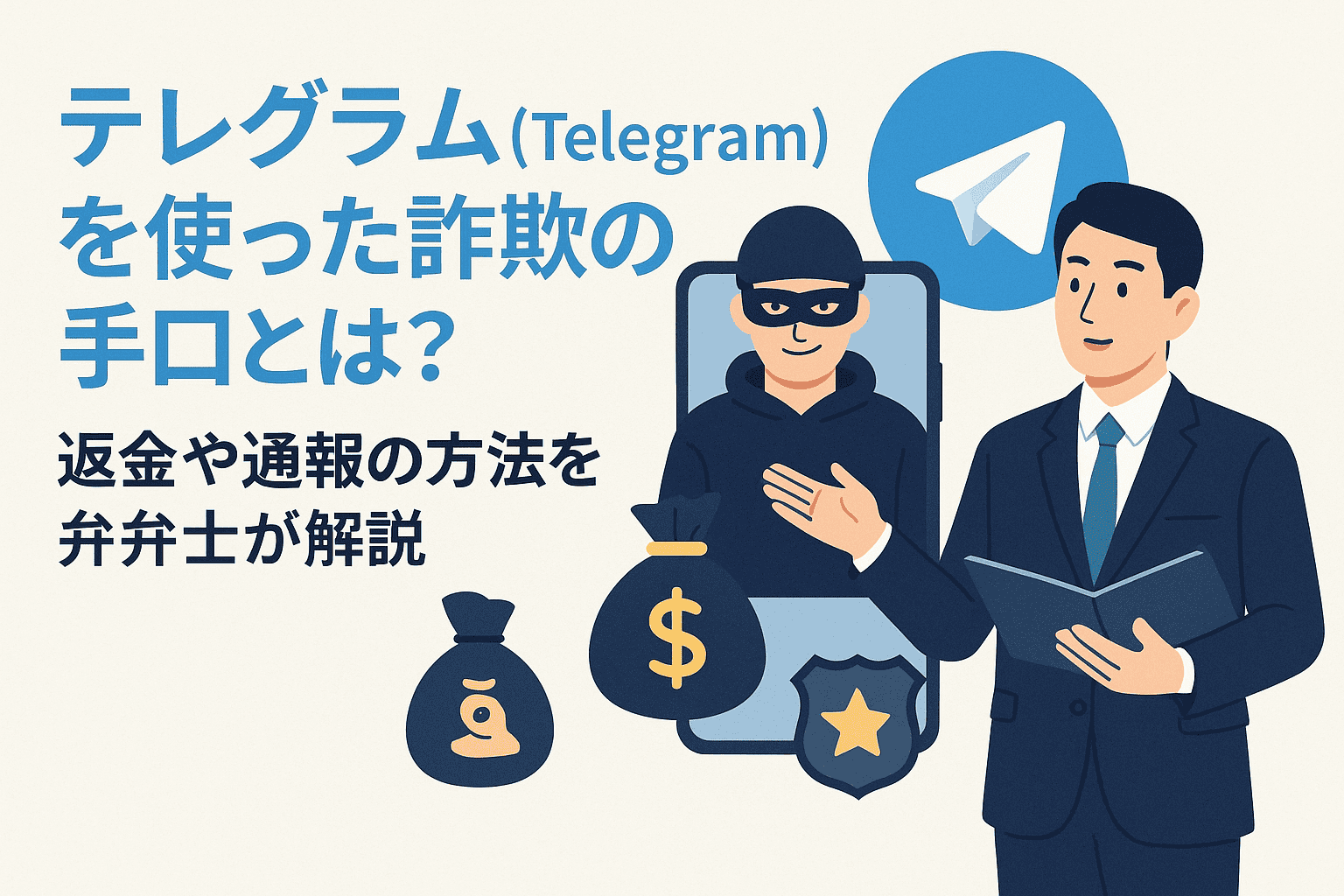 テレグラム（Telegram）を使った詐欺の手口とは？返金や通報の方法を弁護士が解説
