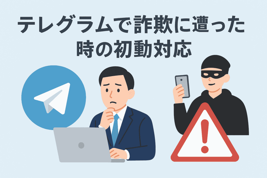 テレグラムで詐欺に遭った時の初動対応