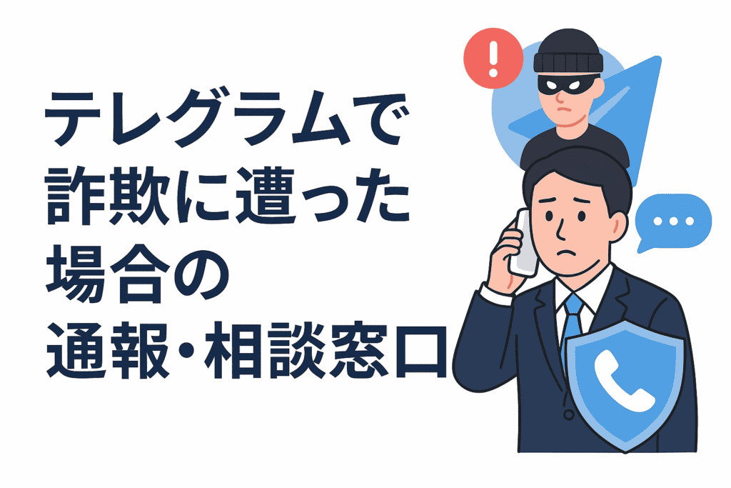 テレグラムで詐欺に遭った場合の通報・相談窓口