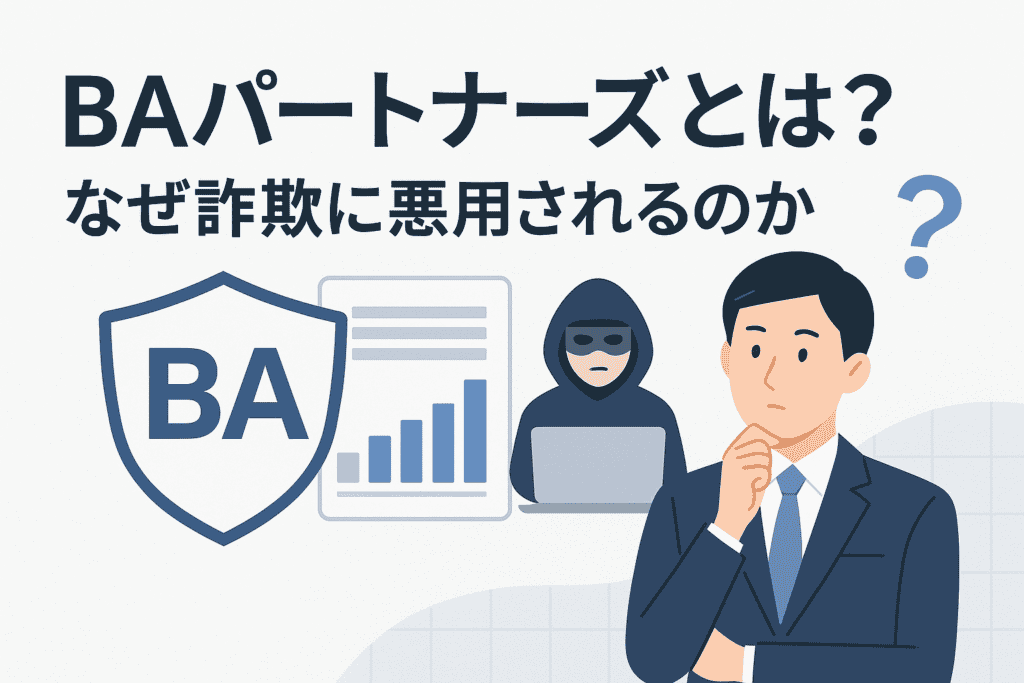 BAパートナーズとは?なぜ詐欺に悪用されるのか