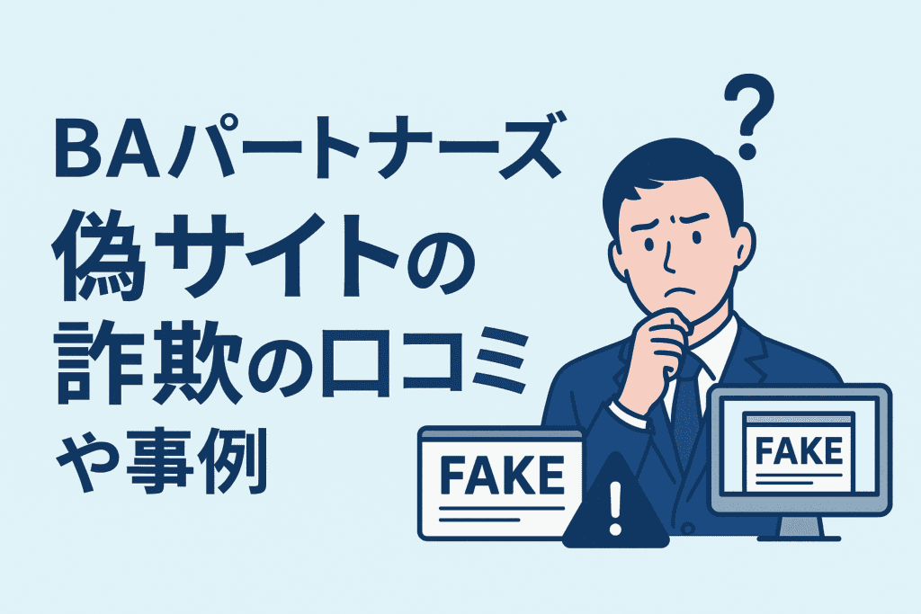 BAパートナーズ偽サイトの詐欺の口コミや事例