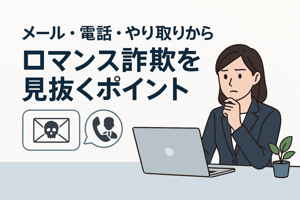 メール・電話・やり取りからロマンス詐欺を見抜くポイント