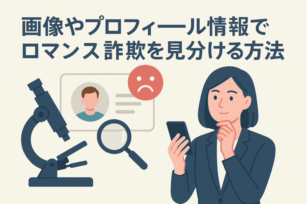 画像やプロフィール情報でロマンス詐欺を見分ける方法