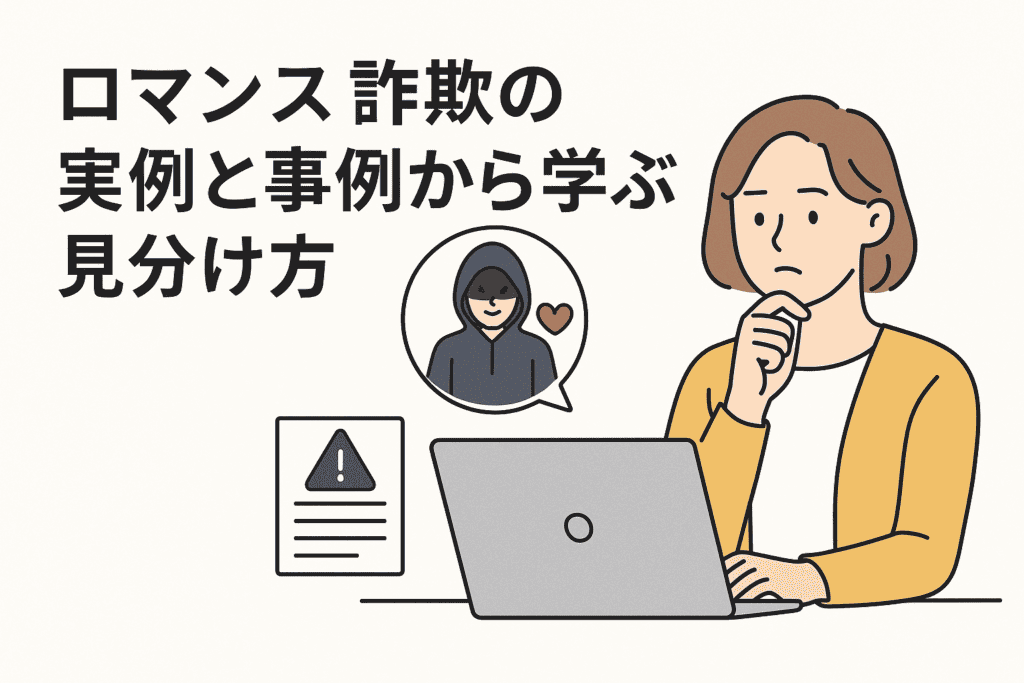 ロマンス詐欺の実例と事例から学ぶ見分け方