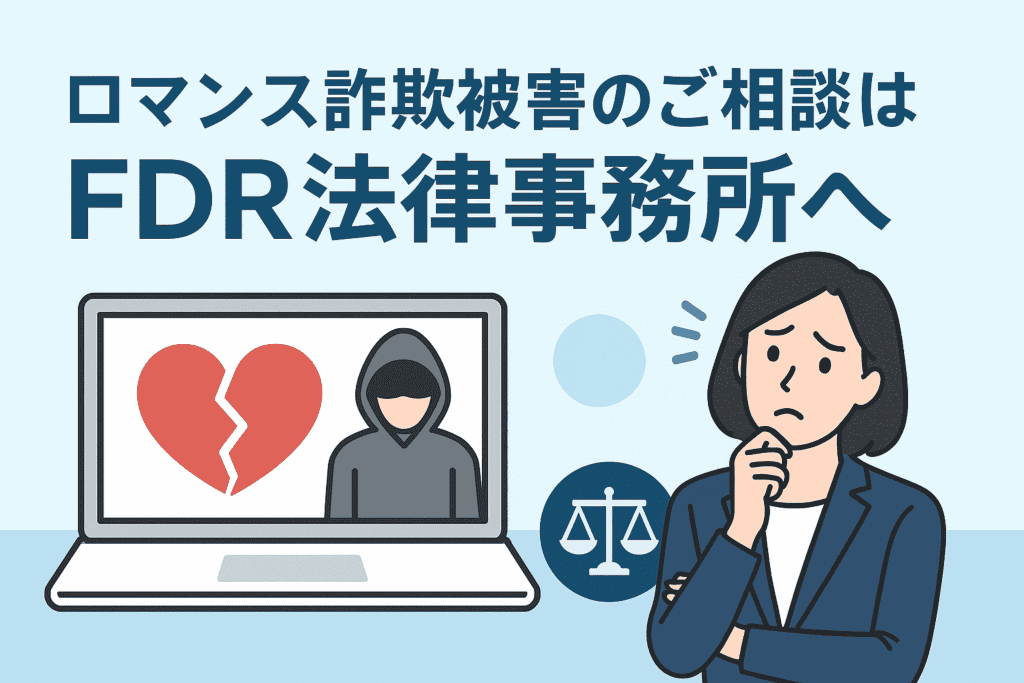 ロマンス詐欺被害のご相談はFDR法律事務所へ