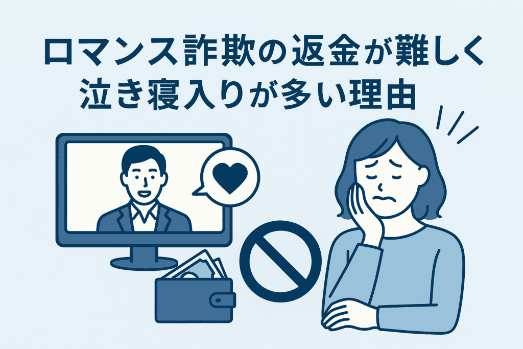 ロマンス詐欺の返金が難しく泣き寝入りが多い理由