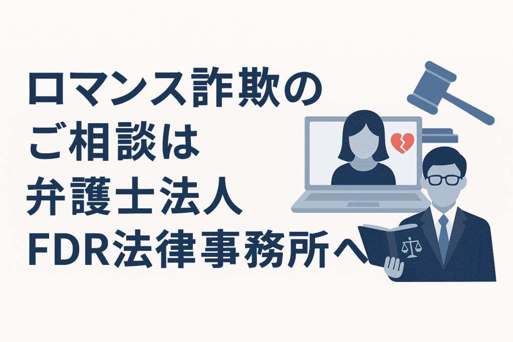 ロマンス詐欺のご相談は弁護士法人FDR法律事務所へ