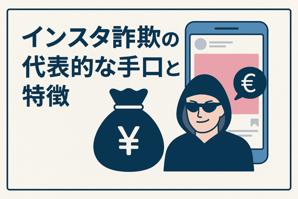 インスタ詐欺の代表的な手口と特徴