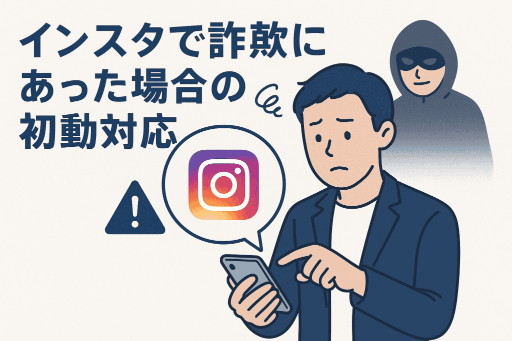 インスタで詐欺にあった場合の初動対応