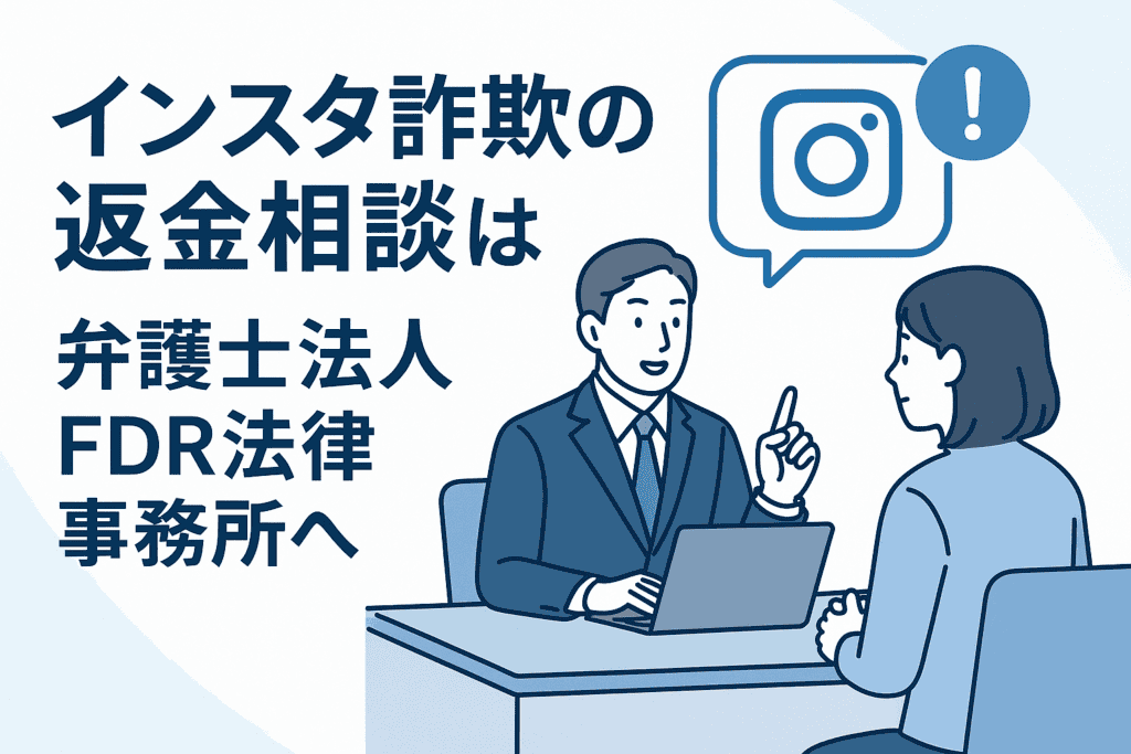 インスタ詐欺の返金相談は弁護士法人FDR法律事務所へ