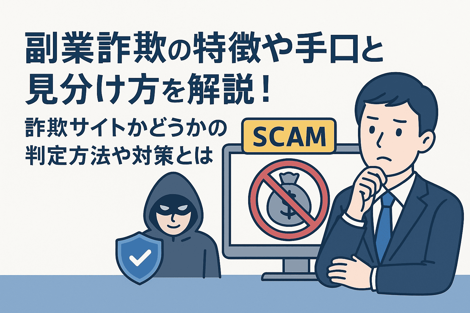 副業詐欺の特徴や手口と見分け方を解説！詐欺サイトかどうかの判定方法や対策とは