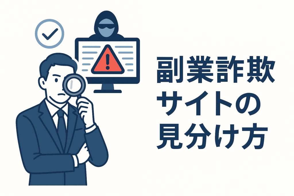副業詐欺サイトの見分け方
