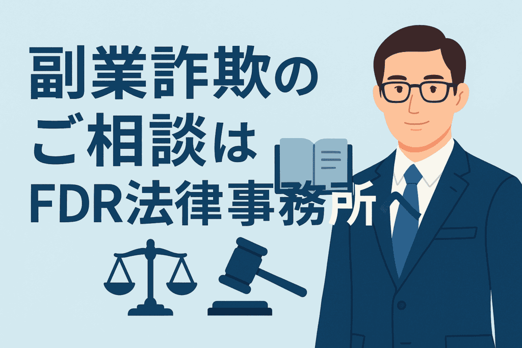 副業詐欺のご相談はFDR法律事務所へ