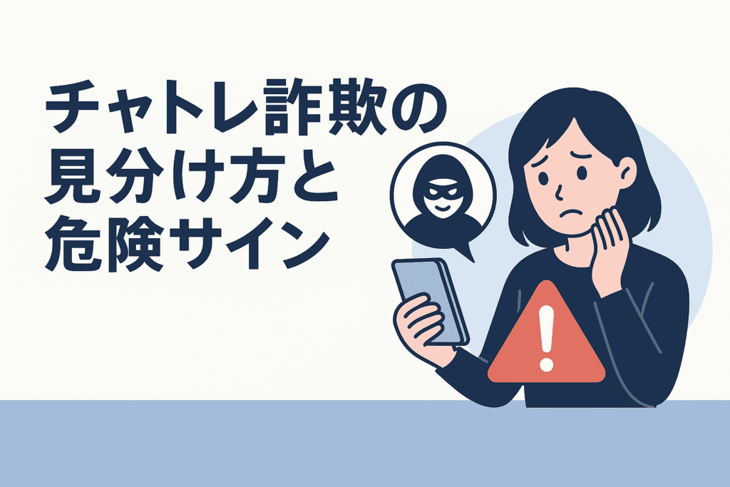 チャトレ詐欺の見分け方と危険サイン