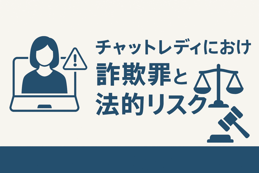 チャットレディにおける詐欺罪と法的リスク