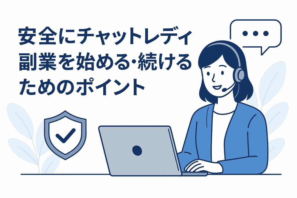 安全にチャットレディ副業を始める・続けるためのポイント