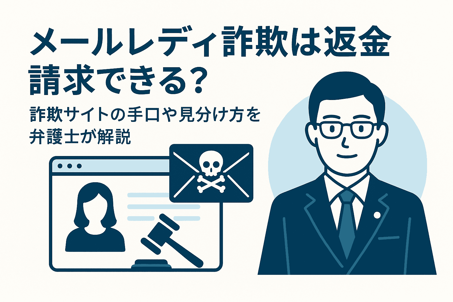 メールレディ詐欺は返金請求できる？詐欺サイトの手口や見分け方を弁護士が解説
