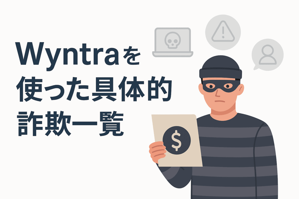 Wyntraを使った具体的な詐欺一覧