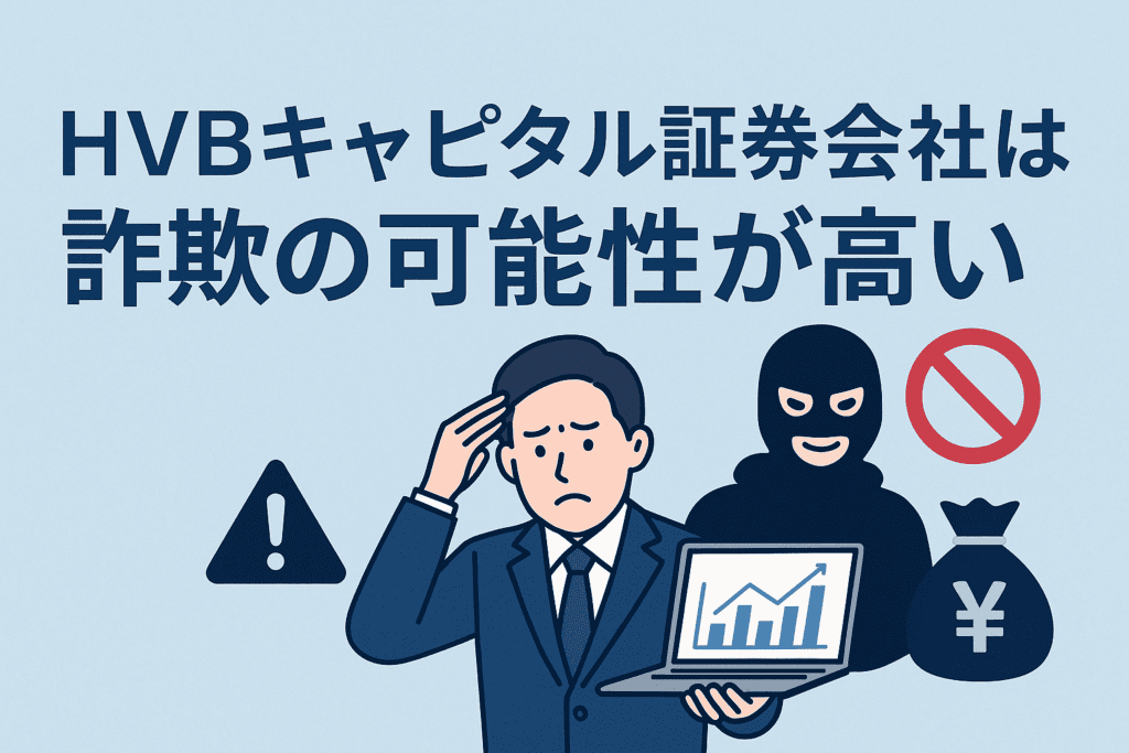 HVBキャピタル証券会社は詐欺の可能性が高い