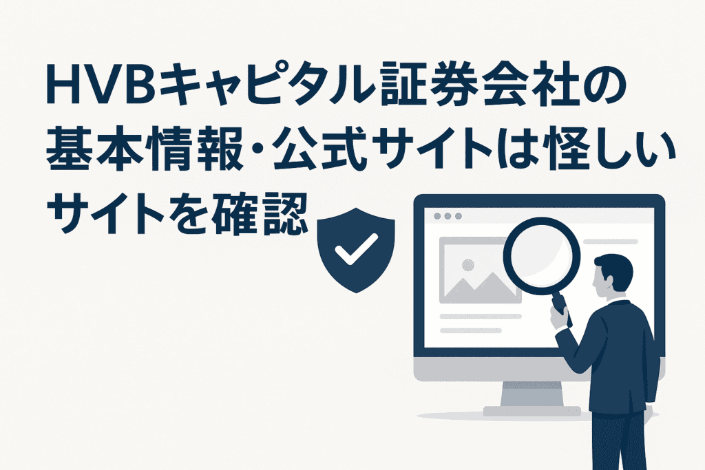 HVBキャピタル証券会社の基本情報・公式サイトは怪しい?サイトを確認