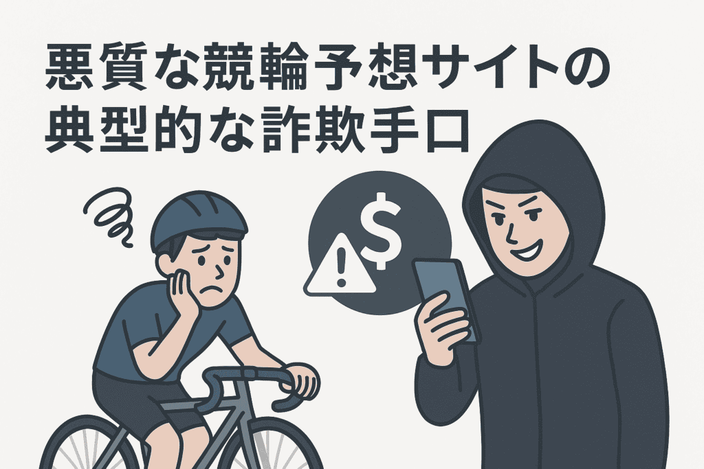 悪質な競輪予想サイトの典型的な詐欺手口