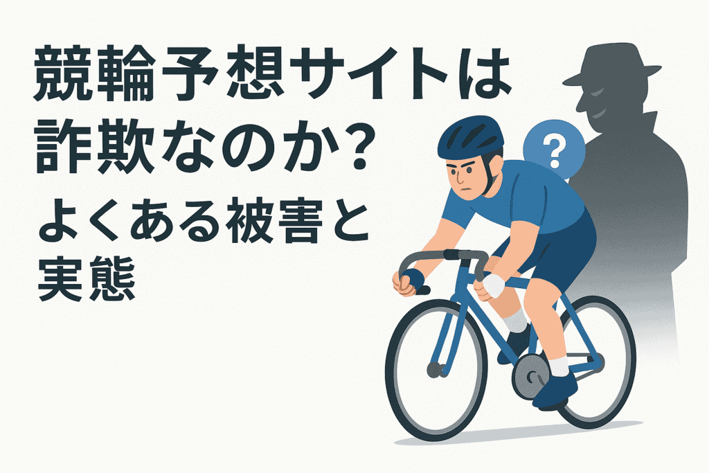 競輪予想サイトは詐欺なのか?よくある被害と実態