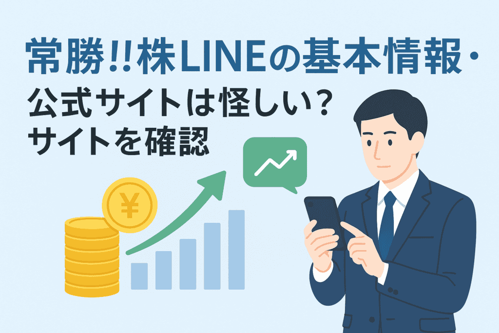 常勝!!株LINEの基本情報・公式サイトは怪しい?サイトを確認
