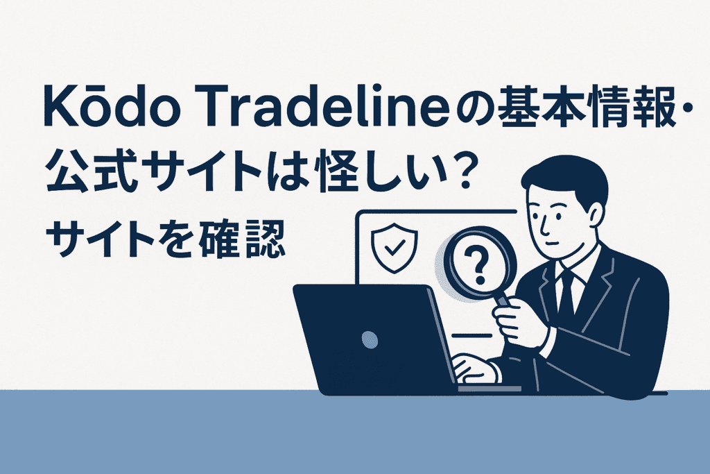 Kōdo Tradelineの基本情報・公式サイトは怪しい？サイトを確認