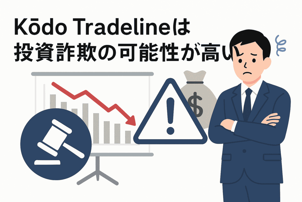 Kōdo Tradelineは投資詐欺の可能性が高い