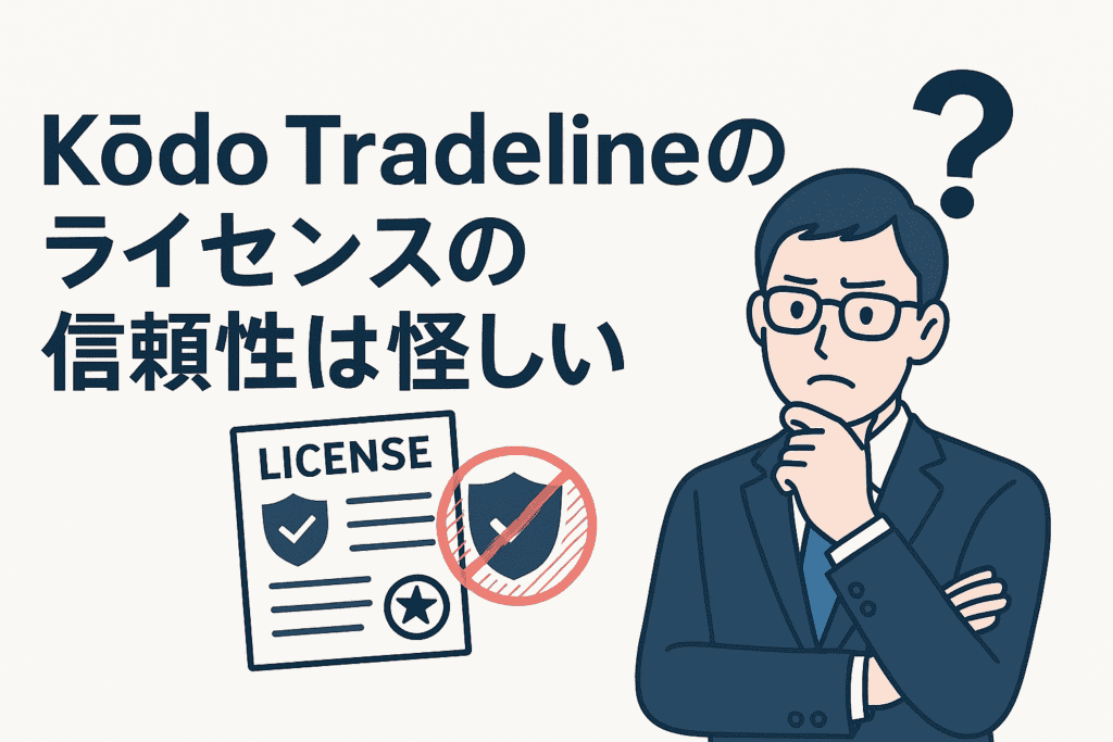 Kōdo Tradelineのライセンスの信頼性は怪しい