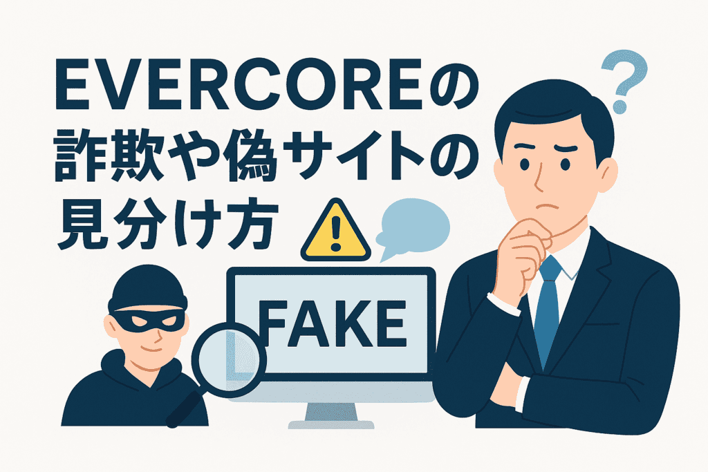 EVERCOREの詐欺や偽サイトの見分け方