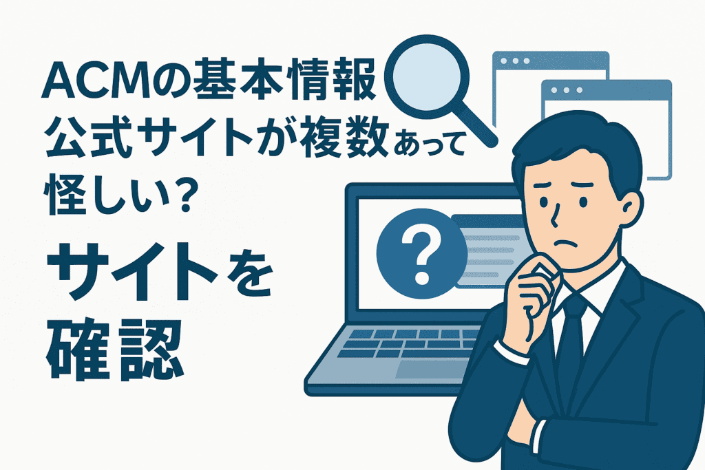 ACMの基本情報・公式サイトが複数あって怪しい?サイトを確認