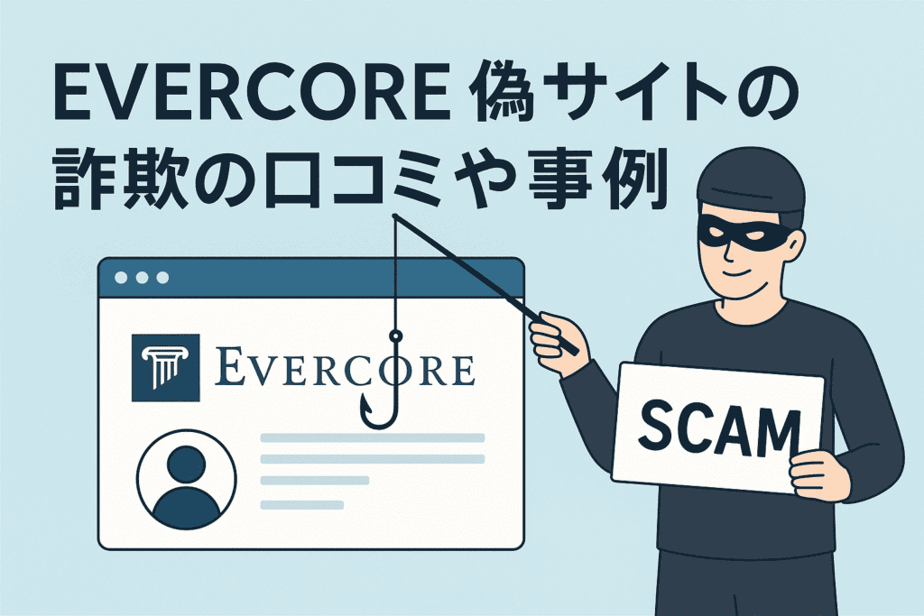 EVERCORE偽サイトの詐欺の口コミや事例