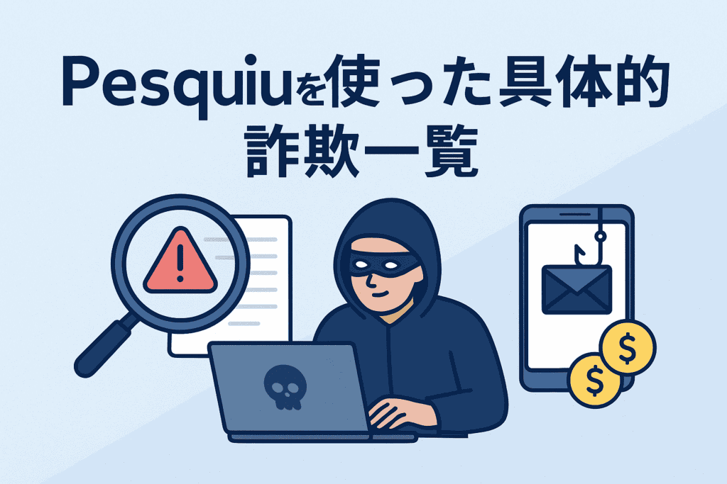 Pesqiuを使った具体的な詐欺一覧