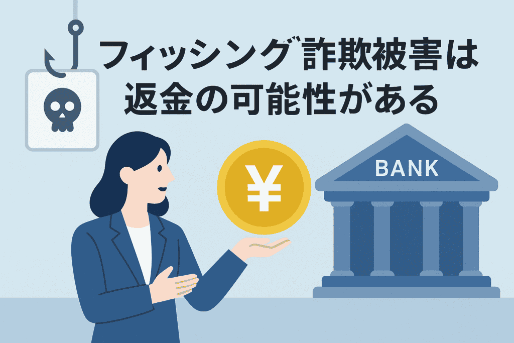 フィッシング詐欺被害は返金の可能性がある