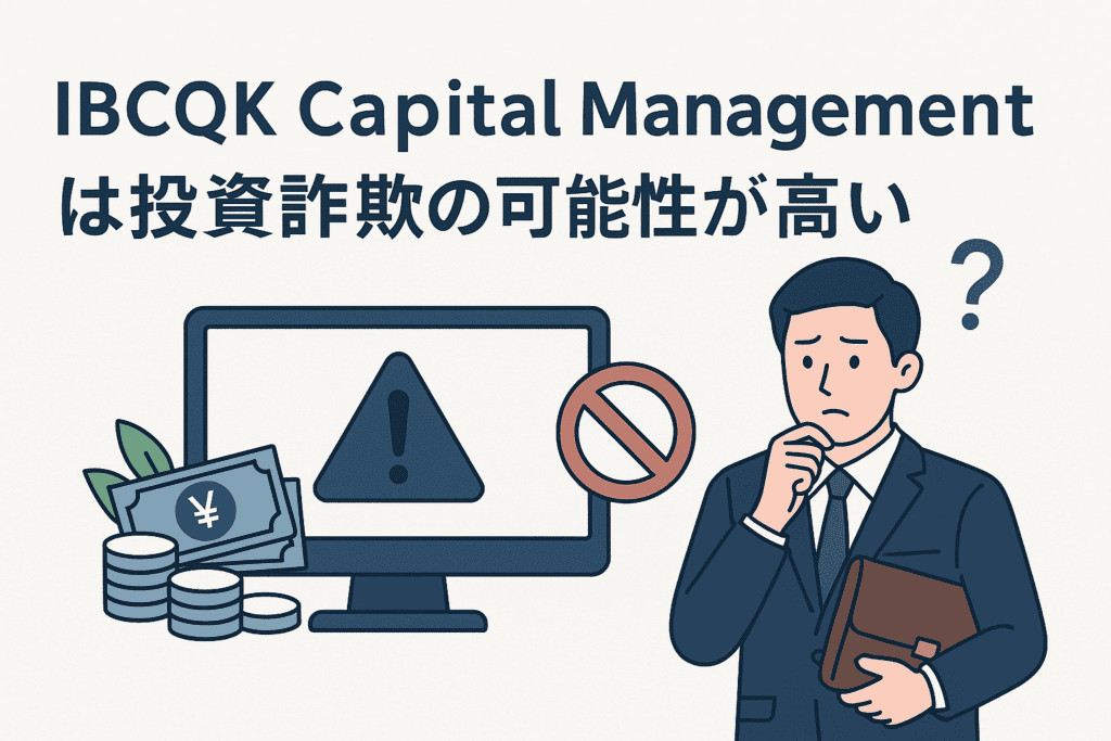 IBCQK Capital Managementは投資詐欺の可能性が高い