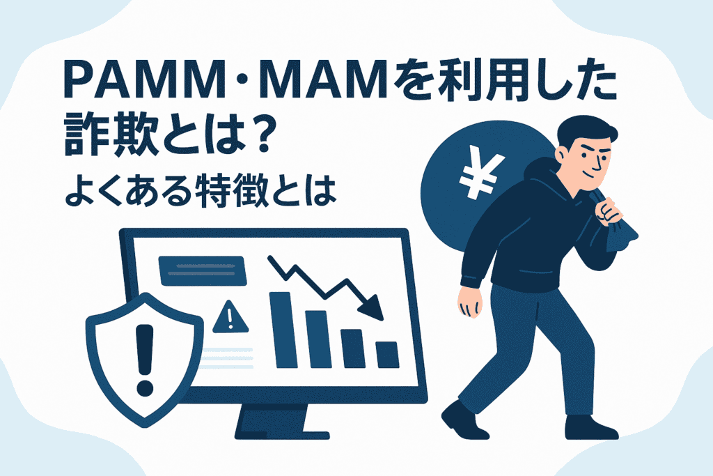 PAMM・MAMを利用した詐欺とは?よくある特徴とは