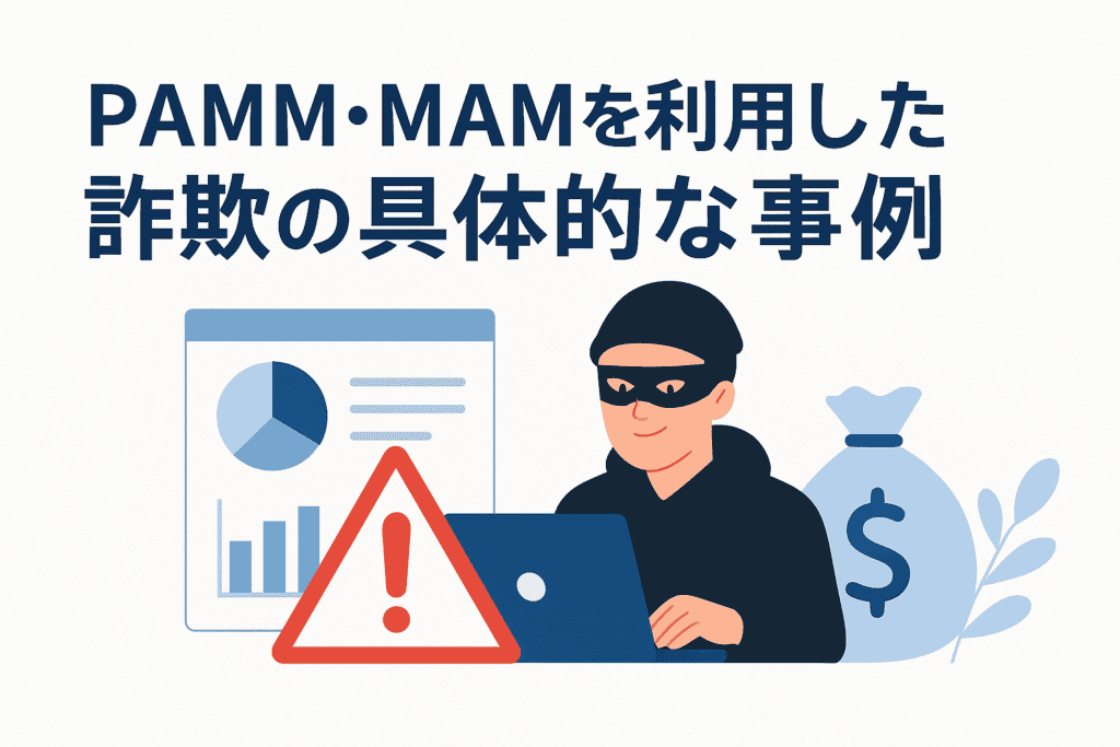 PAMM・MAMを利用した詐欺の具体的な事例