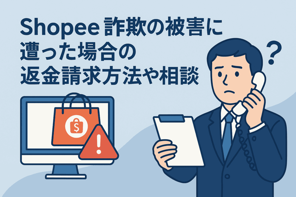 Shopee詐欺の被害に遭った場合の返金請求方法や相談先