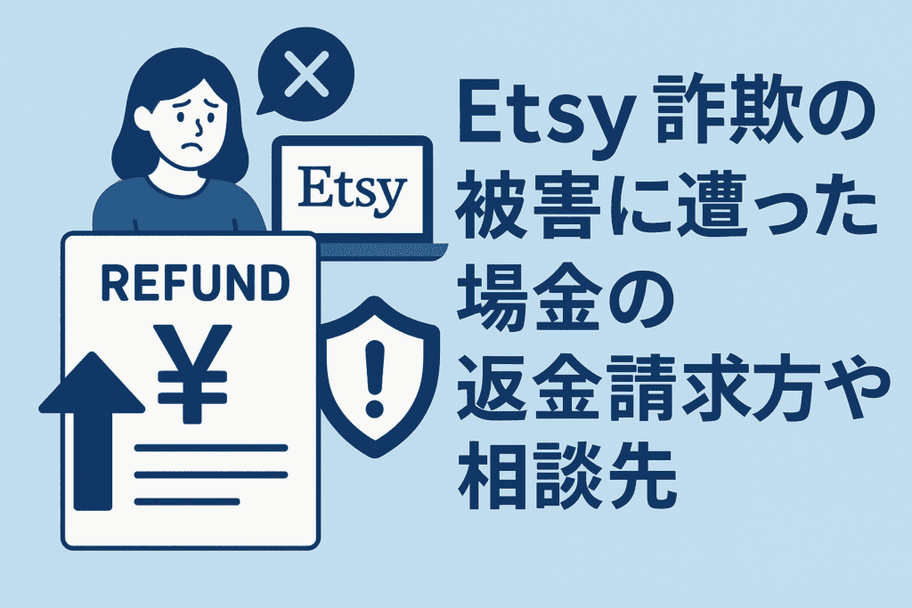 Etsy詐欺の被害に遭った場合の返金請求方法や相談先