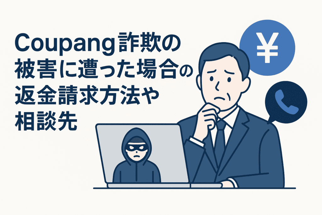 Coupang詐欺の被害に遭った場合の返金請求方法や相談先