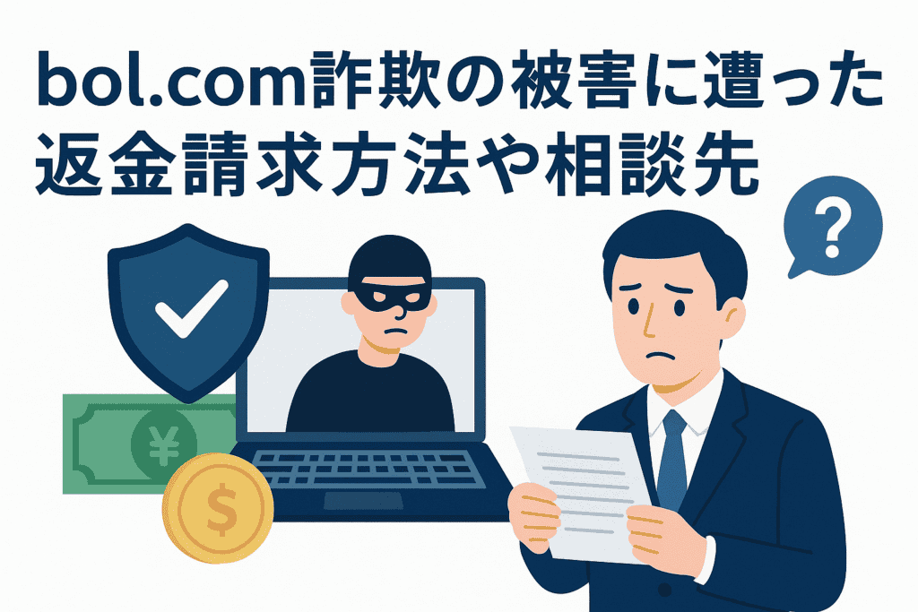 bol.com詐欺の被害に遭った場合の返金請求方法や相談先