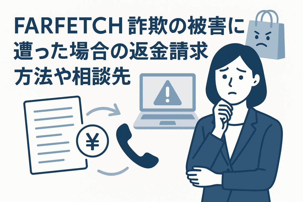 FARFETCH詐欺の被害に遭った場合の返金請求方法や相談先