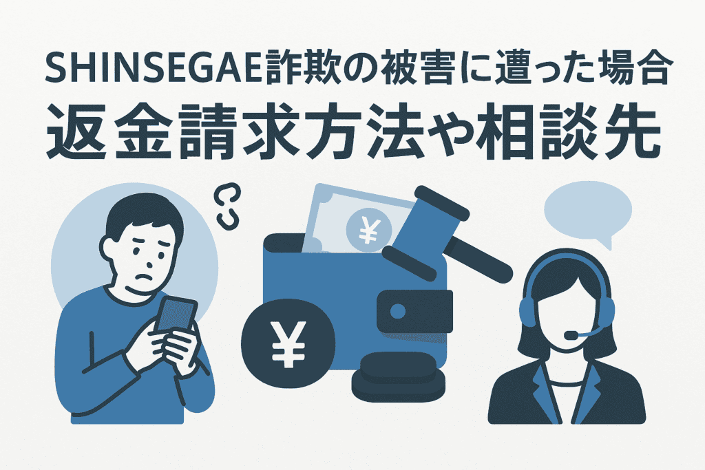 SHINSEGAE詐欺の被害に遭った場合の返金請求方法や相談先