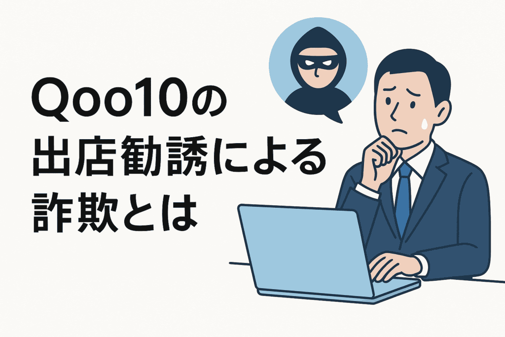 Qoo10の出店勧誘による詐欺とは